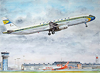 Watercolor Airbus A321