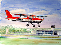 Aquarell Cessna152
