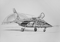 Pencil drawing Alpha-Jet